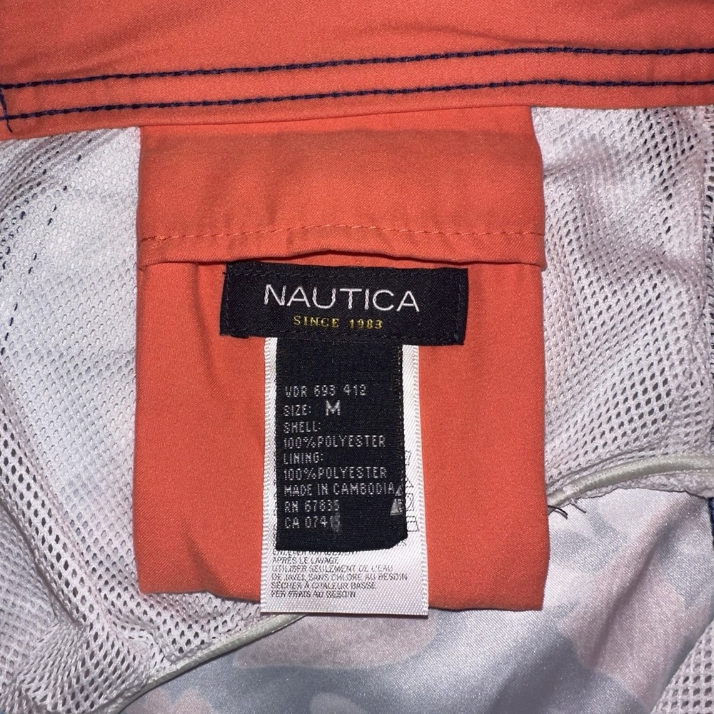 Nautica Coral Reef Tropical Swim Trunks Men's Medium Fish Print Mesh Lined - Picture 3 of 5